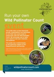 cover image for run your own pollinator count event kit